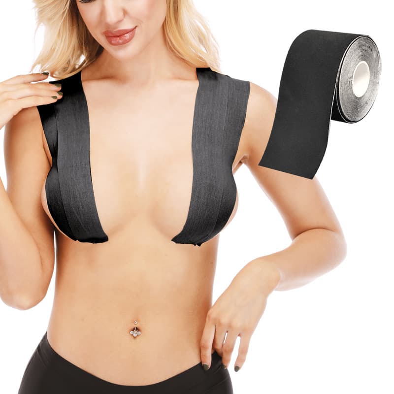 Cross-Border Boob Tape Lift Breast Pads, Strapless Anti-Show-Through Invisible Bra, Customizable