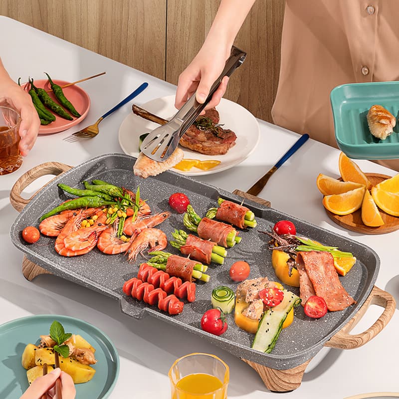 Wholesale Maifanshi Electric Grill Pan, Multi-function Korean BBQ Grill with Temperature Control & Non-Stick Surface