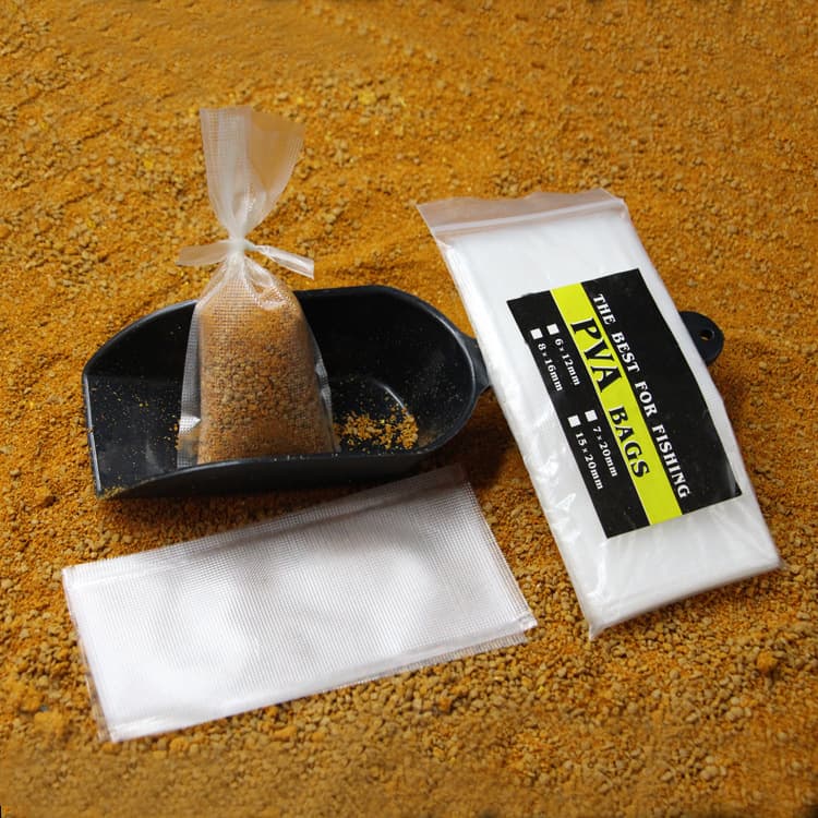 PVA Fishing Bait Bag Water-Soluble Fishing Gear Packaging Bag Lure Suitable for Carp Outdoor Sports