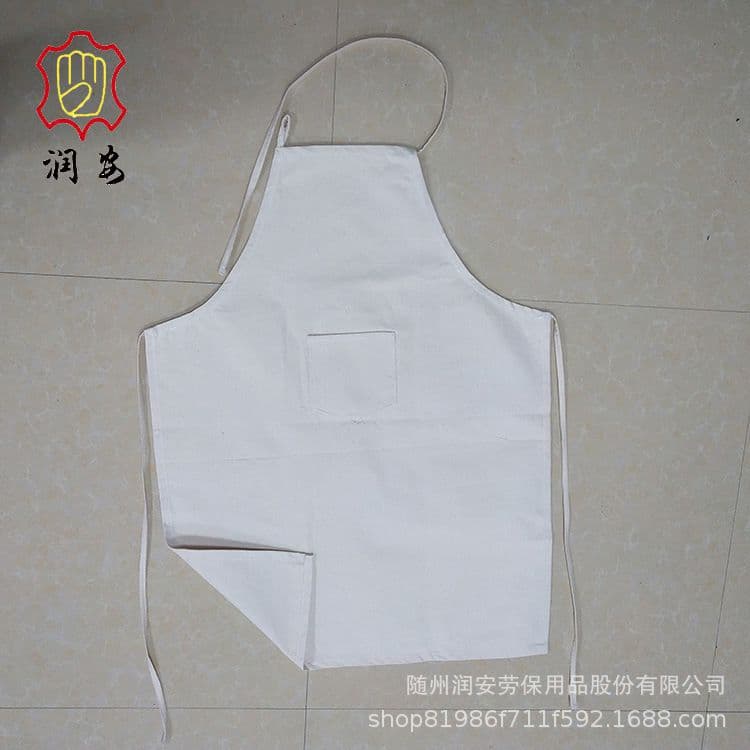 Pure Cotton New Material Natural White 7240/2x2/3x3 Canvas Apron Labor Protection Waist Apron Protective Waist Cover