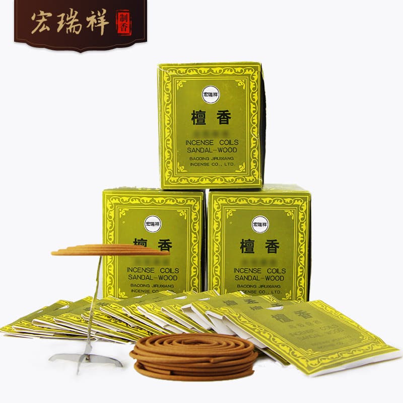 Sandalwood coil incense, Agarwood for home indoor use, bathroom and toilet odor removal.