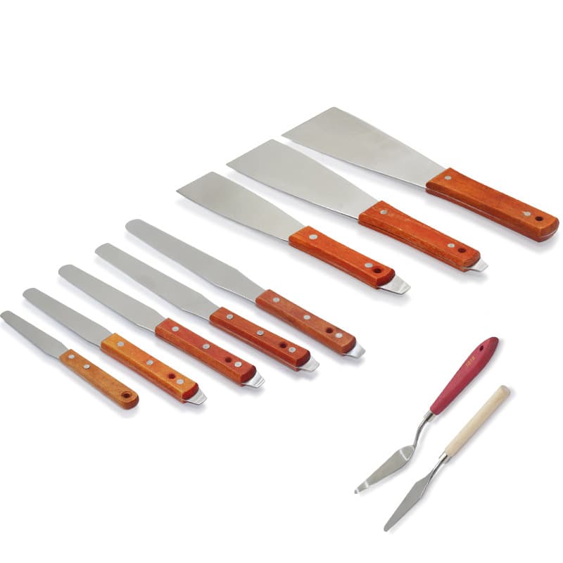4-18 inch stainless steel ink mixing knife, solder paste mixing knife, paint mixing knife, SMT solder paste scraper.