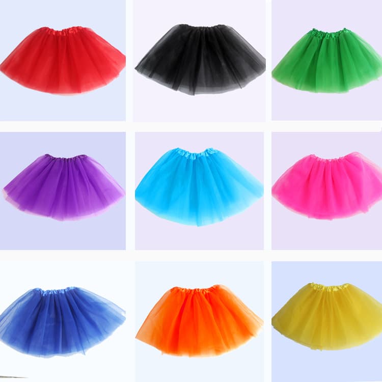 Factory Children's Clothing, European and American Dance Skirt, Children's Puff Skirt, Tutu Skirt, Princess Three-Layer Mesh Short Skirt Wholesale