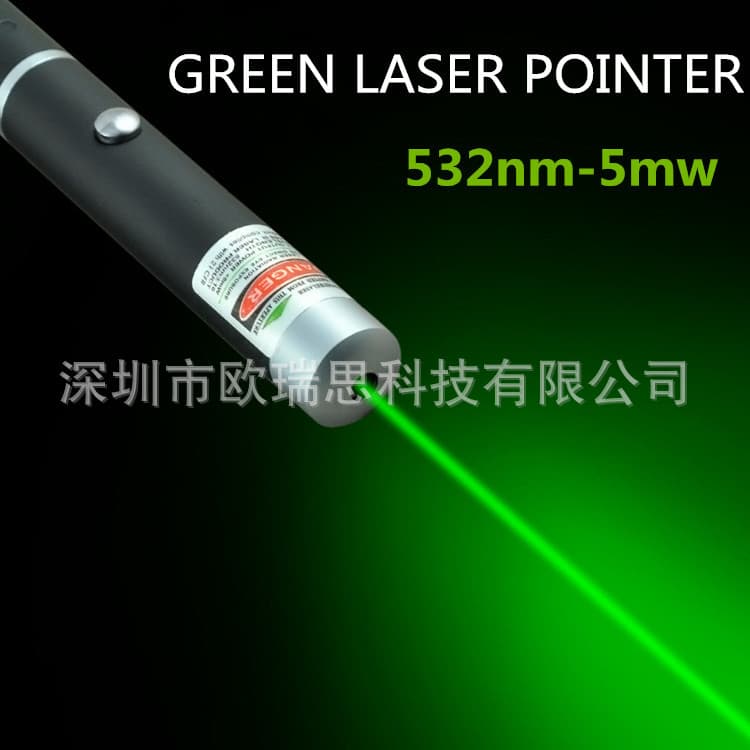 USB rechargeable green light single point 532nm5mw laser pointer pen teaching pointer pen laser flashlight outdoor finger pen