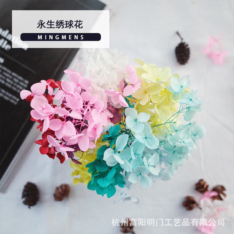 Everlasting hydrangea decoration scented candle diy material dried flower candle material candle wax chip dried flower