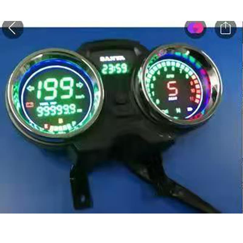 Tianhu Cruiser Motorcycle LED Mechanical Pointer Instrument for Sanya, Zongshen, and Other Cruiser Models