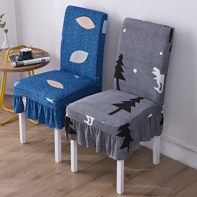 Home Use Elastic Dining Chair Seat Cover Set Universal Fit Table Chair Cushion Cover Stool