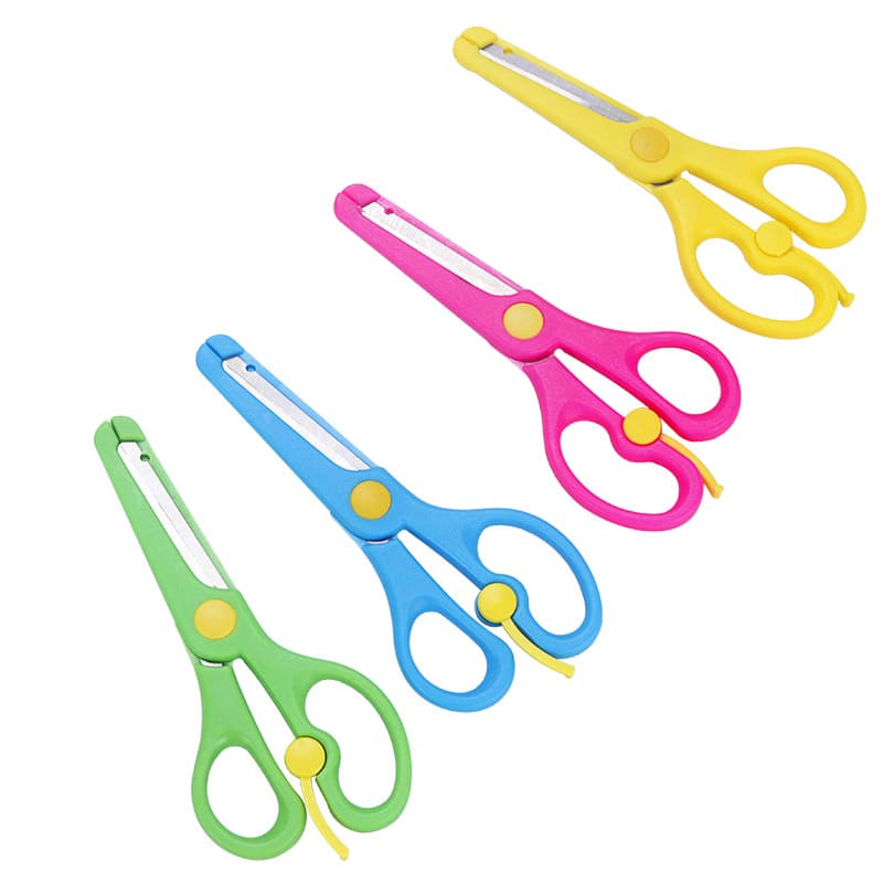 Wholesale student scissors, children's scissors, DIY craft art stationery, toddler paper-cutting safety scissors, scissor toys