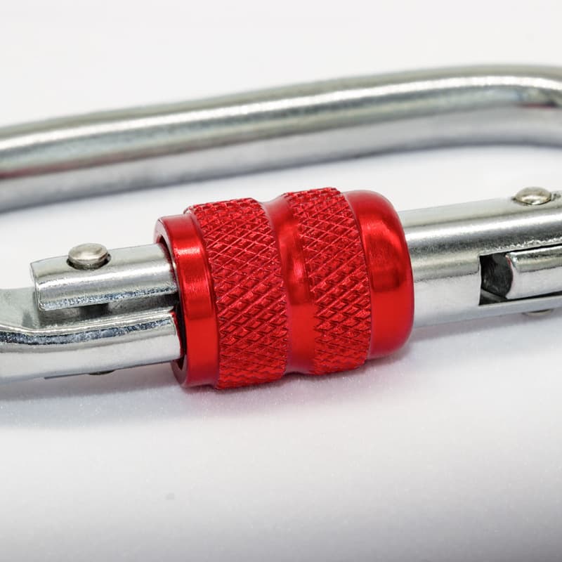 25KN Chrome-Plated O-Type Carabiner Climbing Hook Outdoor Rock Climbing Main Lock Carabiner Yoga Hammock Connection Ring