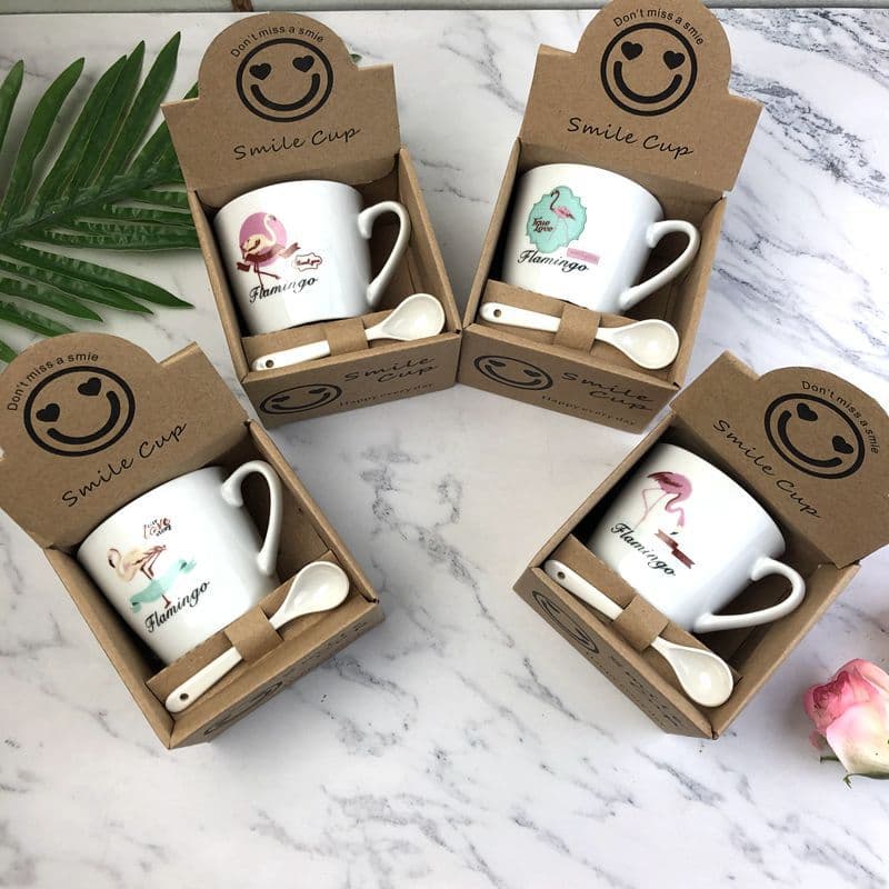 Cartoon Ceramic Cup Mug Children's Small Gift Cup Opening Event Student Graduation Souvenir Water Cup Custom Printing