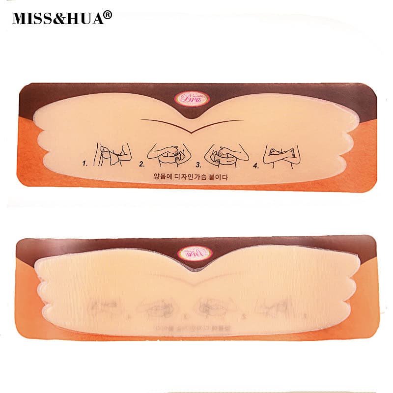 Silicone One-Piece Bra Inserts for Side Boob Coverage, Backless Invisible Bra, Push-Up Lift, Strapless, Non-Slip, Non-Visible Nipple Silicone Bra Inserts
