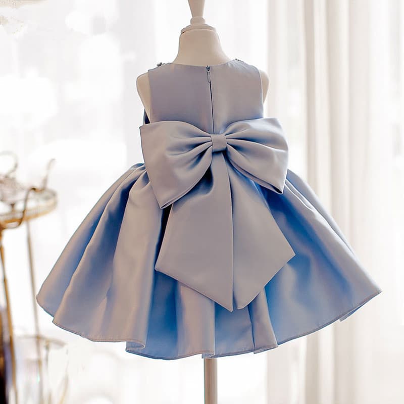 Children's Tutu Dress Flower Girl Spring Flower Girl Gown Princess Banquet Dress Girls Formal Blue Dress