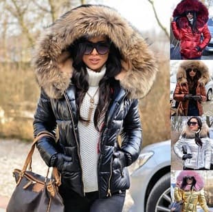 2025 Stock Women's Cotton Jacket for Fall/Winter - Short Quilted Coat, Outerwear, Export Style
