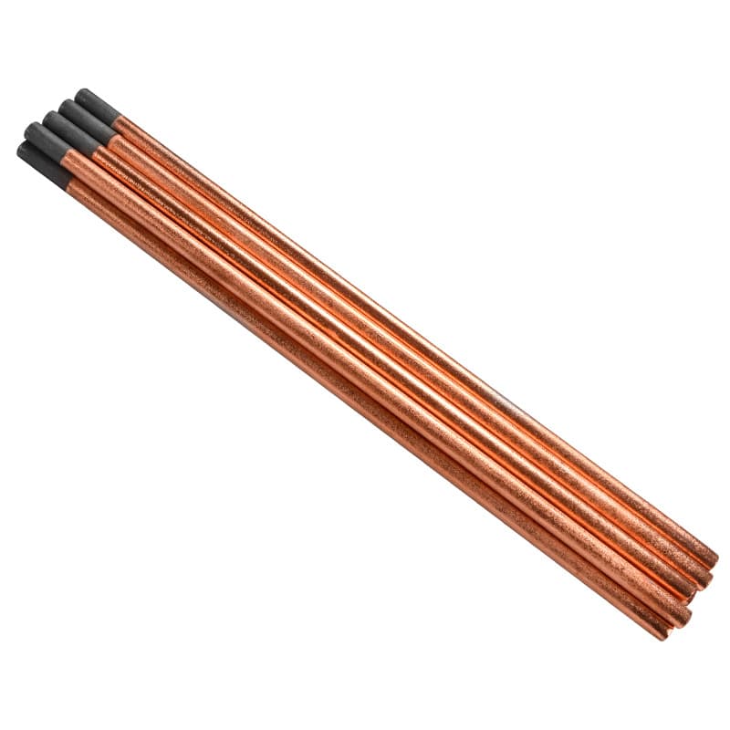 Factory Carbon Arc Gouging Carbon Rods B508456781012mm Copper-Coated Carbon Rods Flat Round Gouging Round Flat Head Carbon Rods