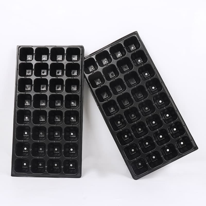 PET Seedling Tray Flower Nursery Plug Tray Easy Transplant Vegetable Succulent Cutting Propagation Planting Tray