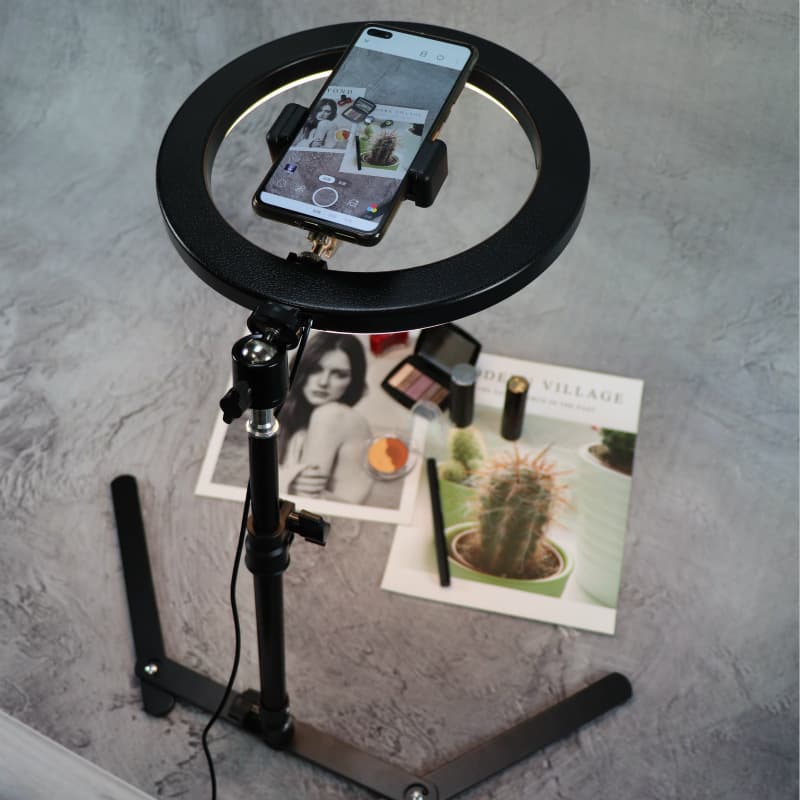 Factory Direct Desktop Phone Live Streaming Overhead Shooting Stand for Hosts, Teaching, Jewelry Photography, and Video Recording