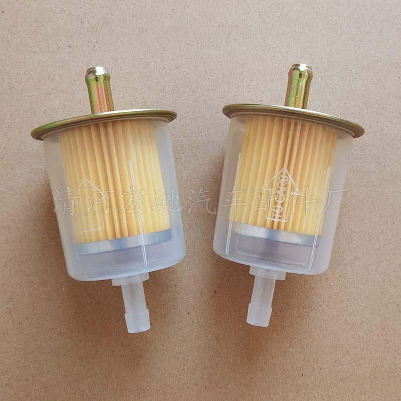 Motorcycle and ATV Gasoline Filter Core, Lawn Mower Fuel Filter, Plastic Transparent Filter with Oil Cup