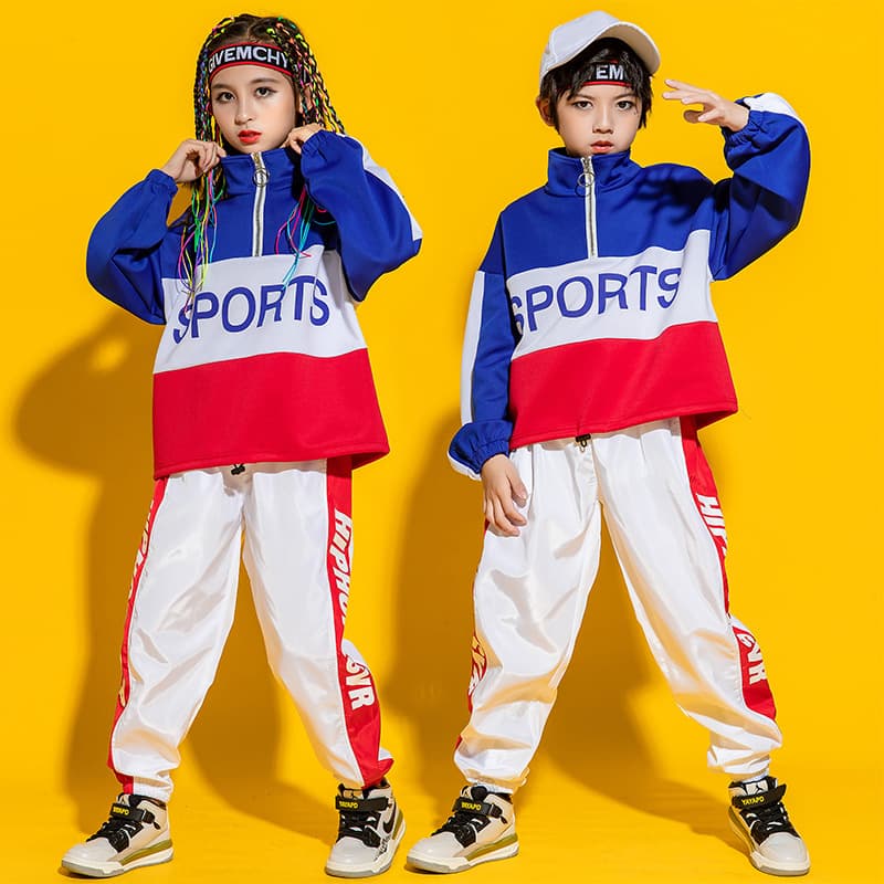 Jazz Dance Children's Cheerleading Performance Costume, Elementary School Sports Day Boys' Street Dance Set, Girls' Gymnastics Trendy Outfit Autumn