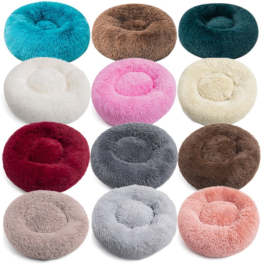 Long Plush Winter Warm Pet Nest Cat Dog Bed Animal Supplies