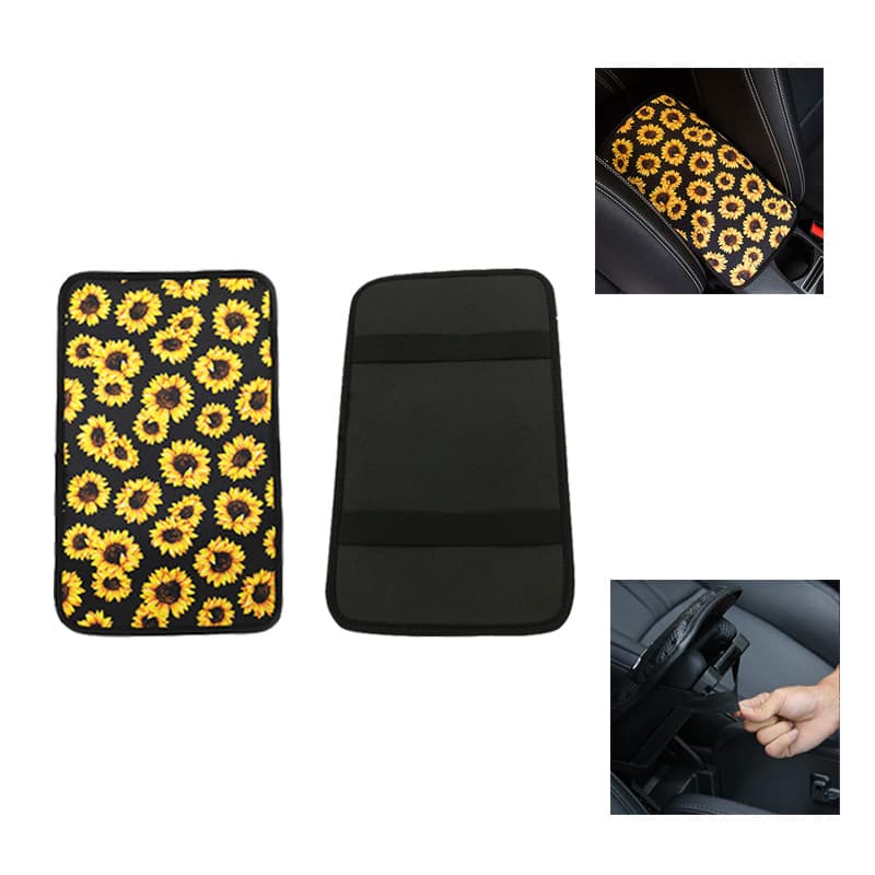 Diving Material Car Armrest Box Pad Center Armrest Box Cover Car Interior Armrest Pad Car Armrest Box Pad