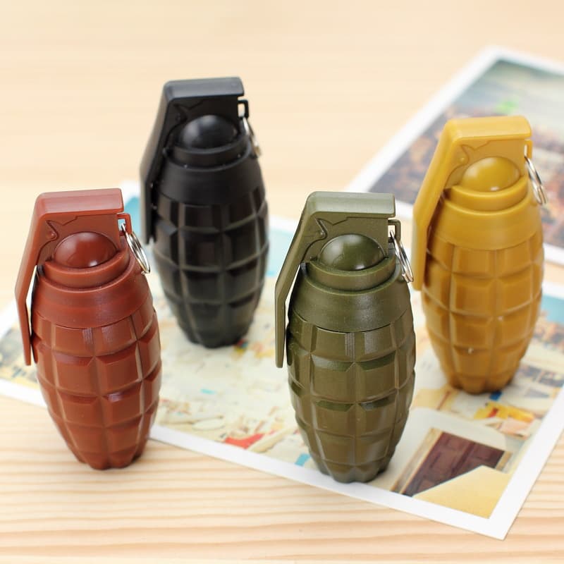 P-0163 Office Stationery Cute Grenade Shaped Weapon Retractable Ballpoint Pen Bomb Pen