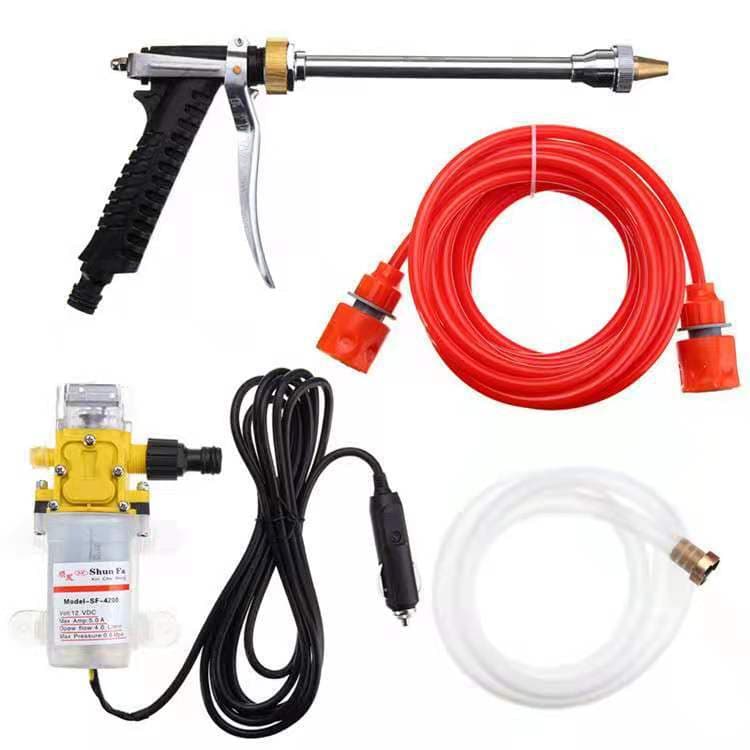 Car car wash, household car cleaning tool set, 12V water gun, car wash pump, car wash supplies, electric