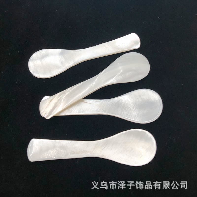 Small shell spoon, facial mask spoon, caviar spoon, ice cream spoon, dessert spoon, household spoon