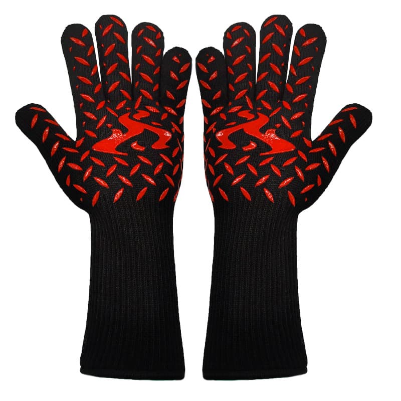 New High Temperature Resistant 500°C Silicone BBQ Oven Microwave Anti-Scald Heat Protection Welding Insulated Gloves