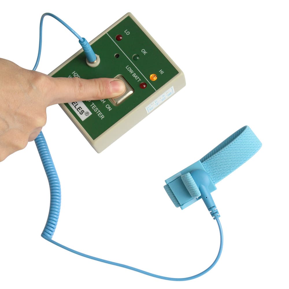Factory Stock Anti-Static Wrist Strap Tester ESDELESHZR-171 Electrostatic Wristband Detector
