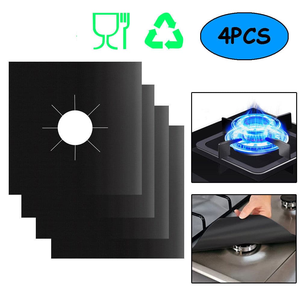 Teflon gas stove mat, gas stove protective mat, anti-fouling and oil-proof mat, cleaning mat, stovetop protector