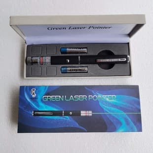 Green Starry Sky Laser Pointer Non-Page-Turning Laser Light Projection Presentation Teaching Pointer Indicator Pen