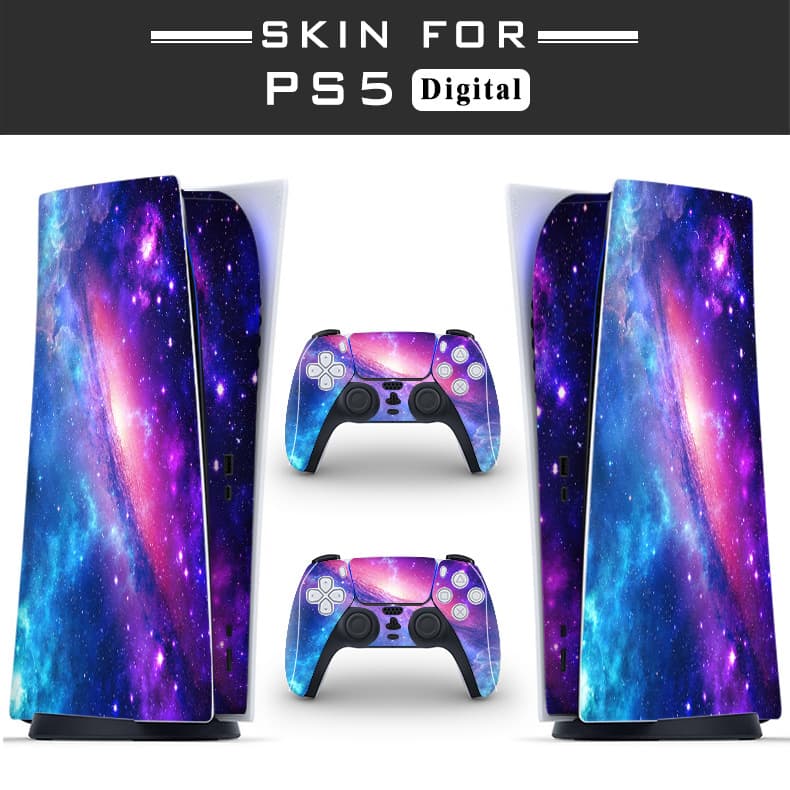Drop shipping applicable for Sony PS5 Digital Edition game console sticker full body wrap and game controller protective decal