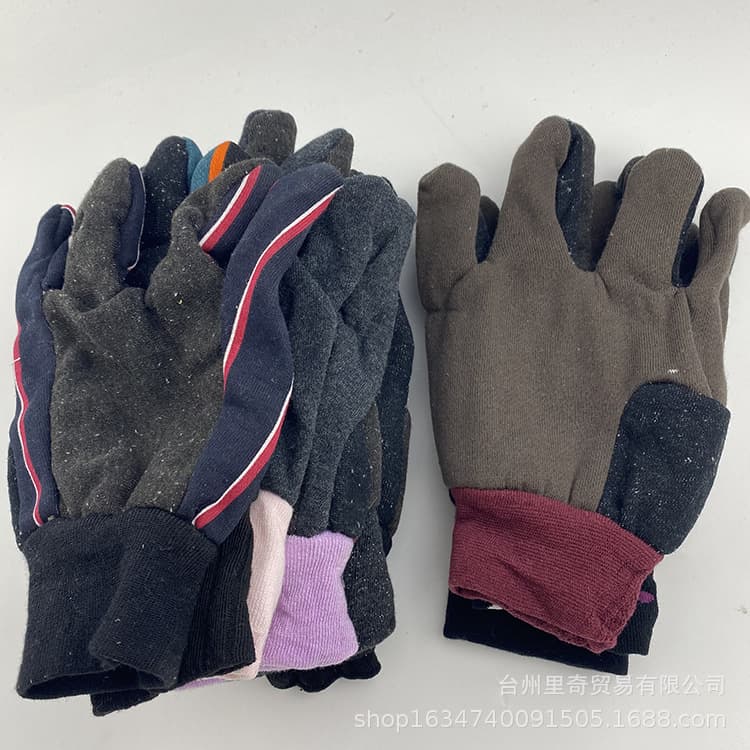 Winter cold-proof flannel cotton gloves bulk supply three-thread flannel gloves heat insulation wear-resistant self-produced and self-sold