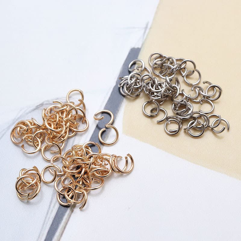 Open ring KC gold DIY handicrafts jewelry accessories door buckle lobster buckle connecting ring clothing plush hanging ring