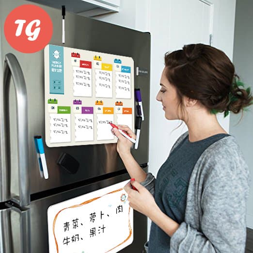 Magnetic Refrigerator Sticker Cartoon Message Board Weekly Planner A3 Magnetic Soft Whiteboard Writing Board Fridge Magnetic Planner