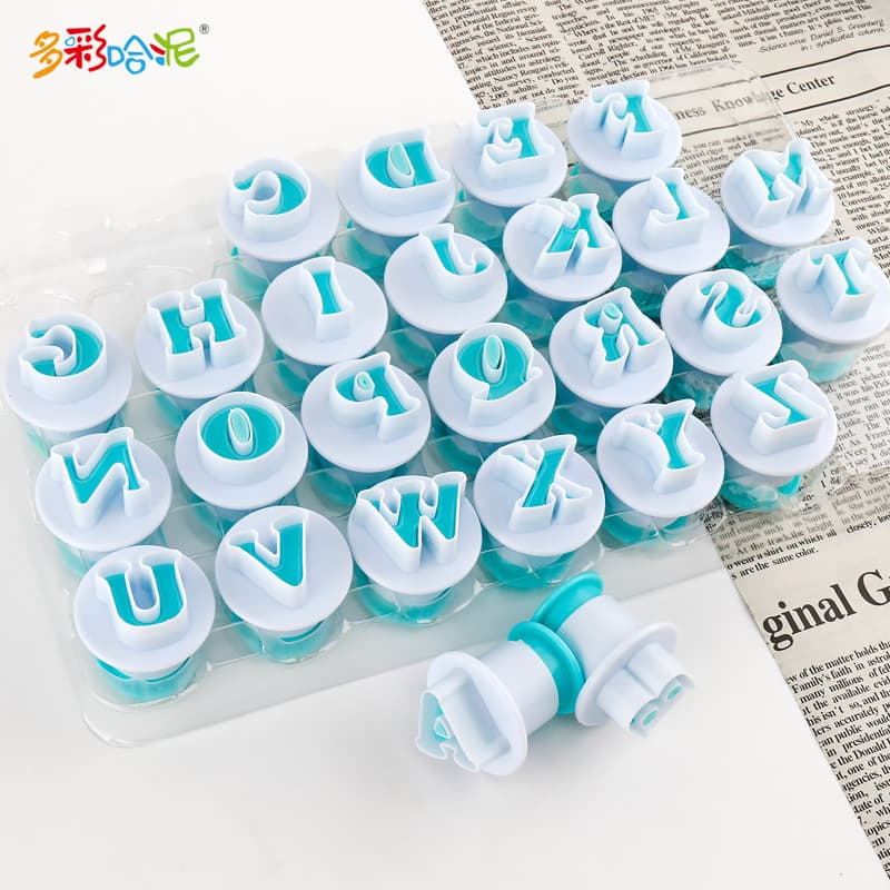 Uppercase Letter Stamp Mold for Fridge Magnets, Polymer Clay, Pottery Clay, Lightweight Colored Clay Embossing Tool