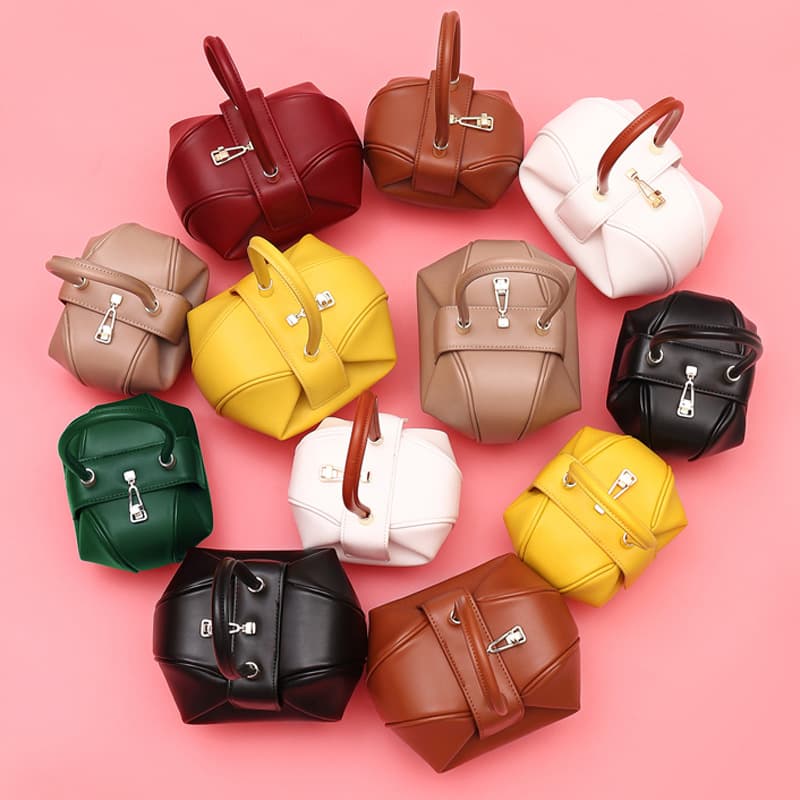 Women's New 2026 Shoulder Bag, Korean Style Genuine Leather Women's Bag, Fashionable Dumpling/Wonton Women's Crossbody Bag