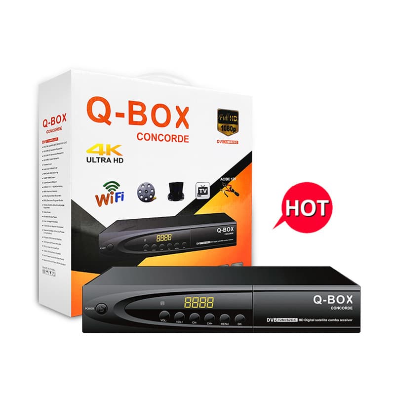DVB TV 4K HD Free Channel COMBO Set-Top Box Export WiFi