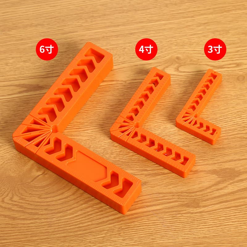 90-Degree Right Angle Auxiliary Positioner Stone Slab Splicing Fixer L-Shaped Right Angle Ruler Plastic Woodworking Marking Ruler