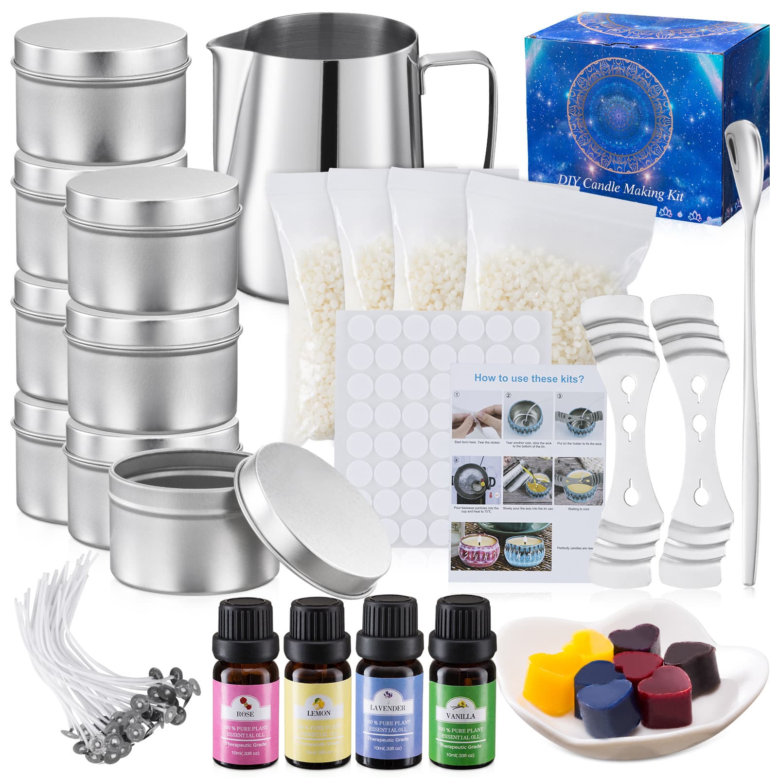 Cross-border Hot Seller DIY Candle Kit Roopy Scented Candle Wholesale Best-Selling Product DIY Creative Handmade