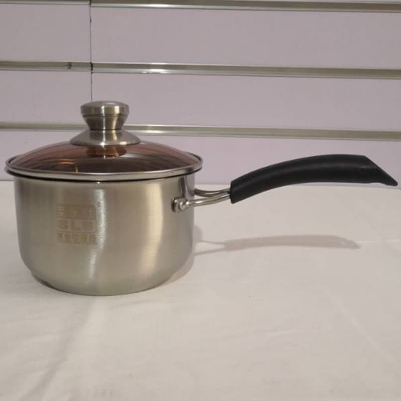 Shengleishi Milk Pot Non-Magnetic Soup Pot Composite Steel Milk Pot Single-Handle Milk Pot Gift Daily Necessities Single-Bottom Milk Pot
