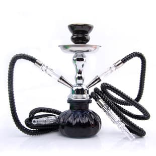 Small Hookah Set Dual Hose Hookah Accessories Stainless Steel Gourd Style Shisha/Hookah Cross-Border Supply