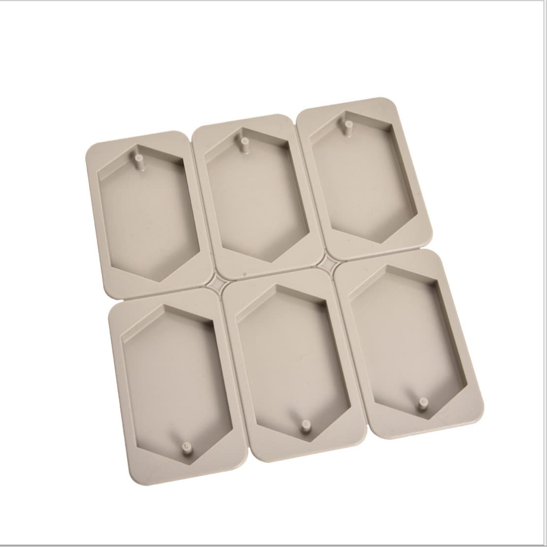 Wax Mold 6-Cell Diamond DIY Silicone Jewelry Mold Aromatherapy Plaster Soap Mold Pendant Mold