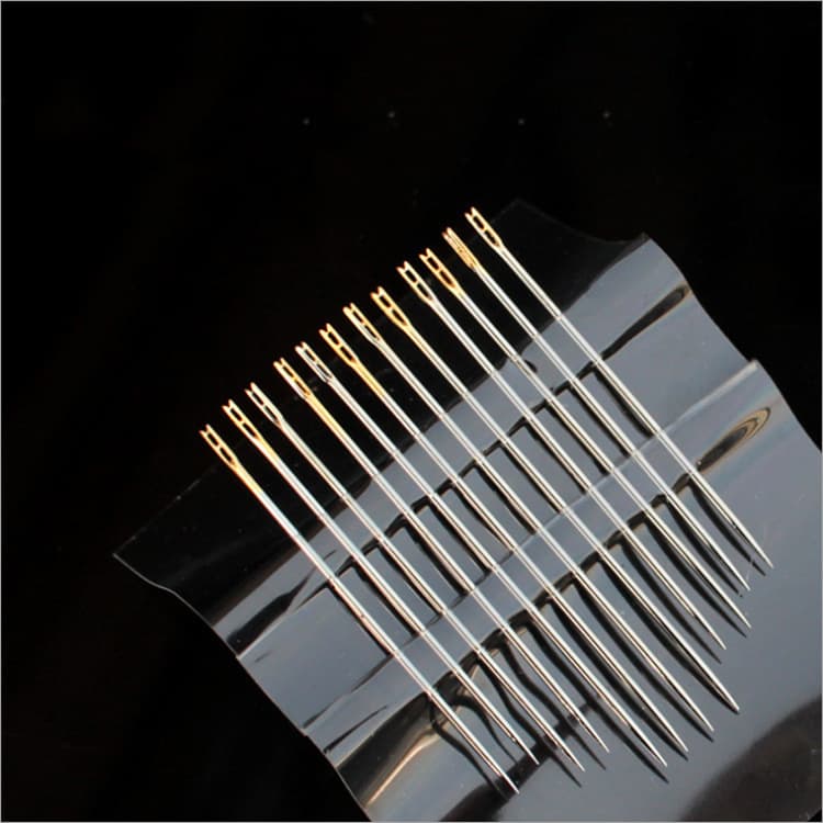 【Back-Open Gold Tail Needle】Back-hook needle, no threading required, back-open gold tail needle for the blind