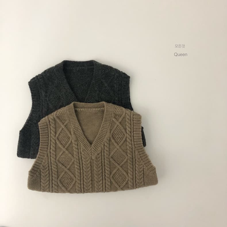 Girls' Knit Vest Spring/Autumn New Style Toddler Outerwear V-neck Vest, Korean-style Children's Wear Boys' Waistcoat Cashmere Vest