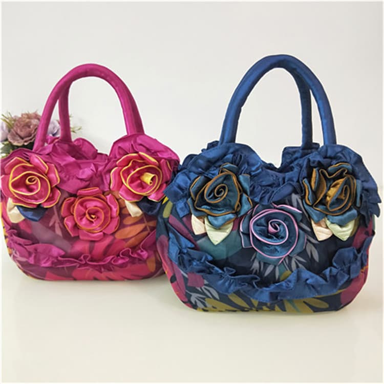 New Style Mother's Bag Korean Style Women's Handbag Mummy Bag Lace Women's Bag Cheongsam Bag Evening Bag Cross-border Supply