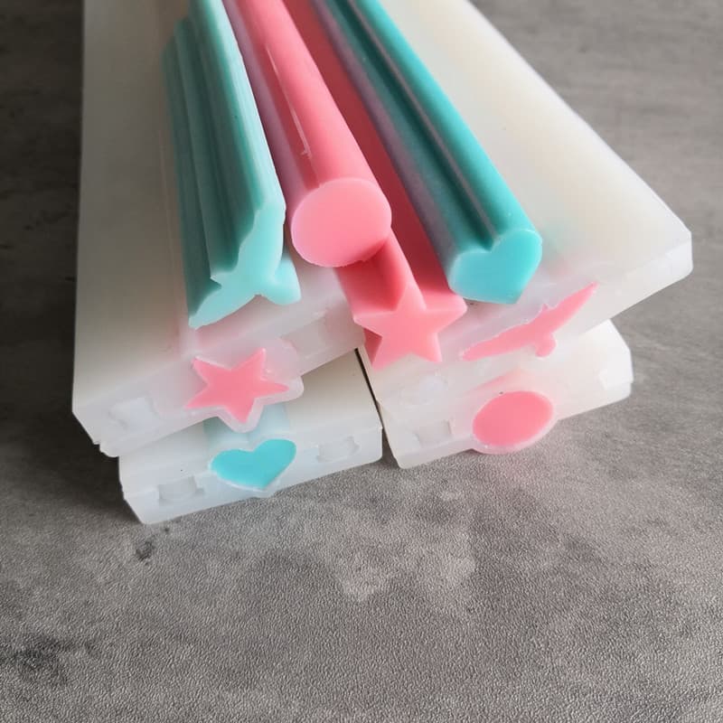 1.5CM mini love five-pointed star small round eagle silicone soap medium soap tube mold sandwich cake custard long strip mold