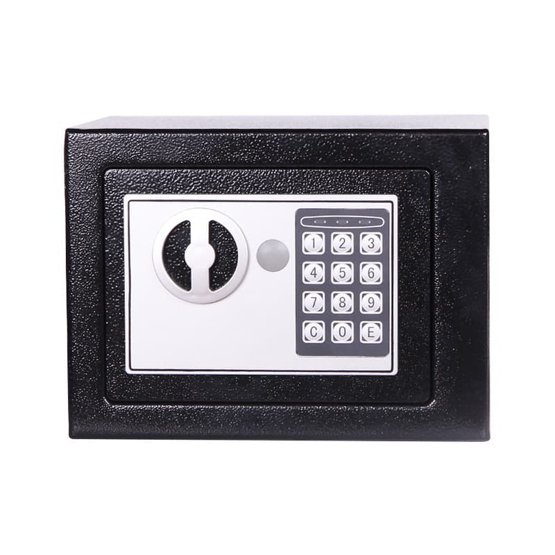 WanjiaBao-17E Kids Mini Safe Box Home Safe Small Key Electronic Password Coin Bank