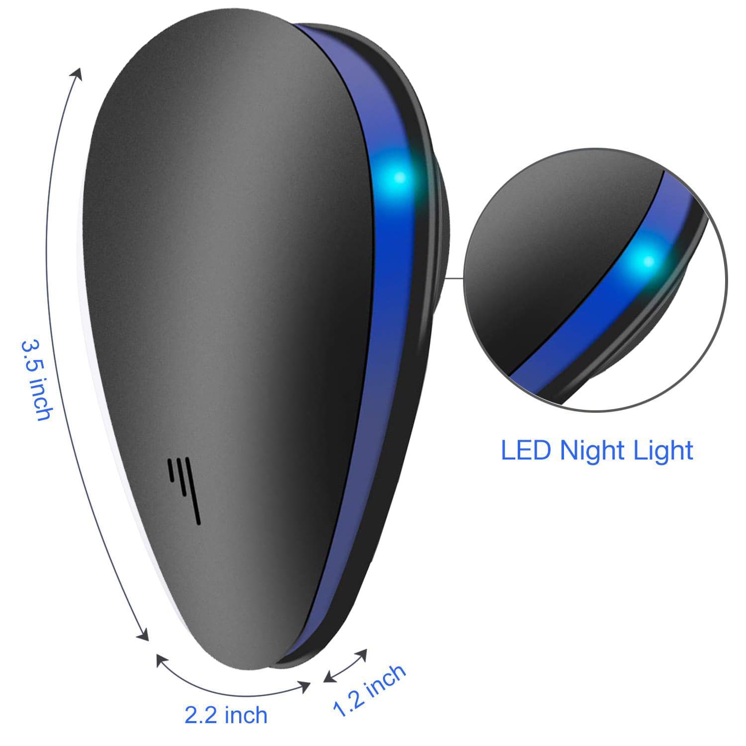 Cross-Border Household Ultrasonic Pest Repeller Smart Variable Frequency High Power Mite Repellent Mosquito Repellent Insect Repellent Cockroach Repeller Mouse Repeller