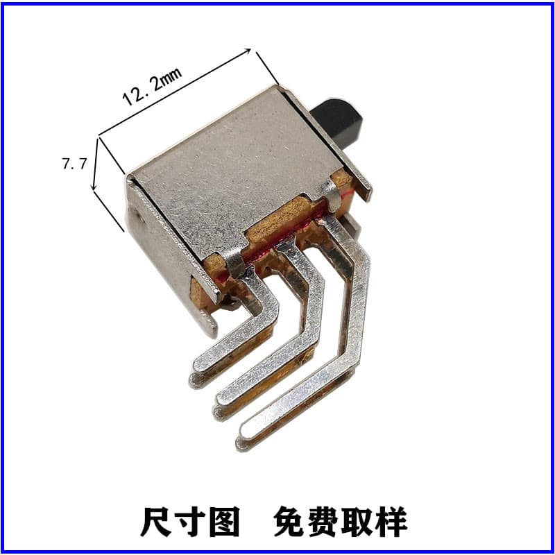 Factory Direct Double Pole Double Throw Bent Leg Non-Locking Small Power Direct Key Switch Six-Pin Dual Circuit PS Key Switch
